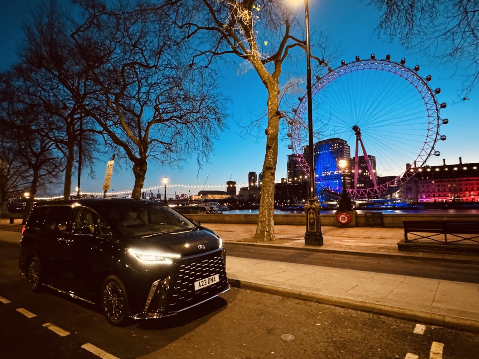 Lexus LM by the London Eye