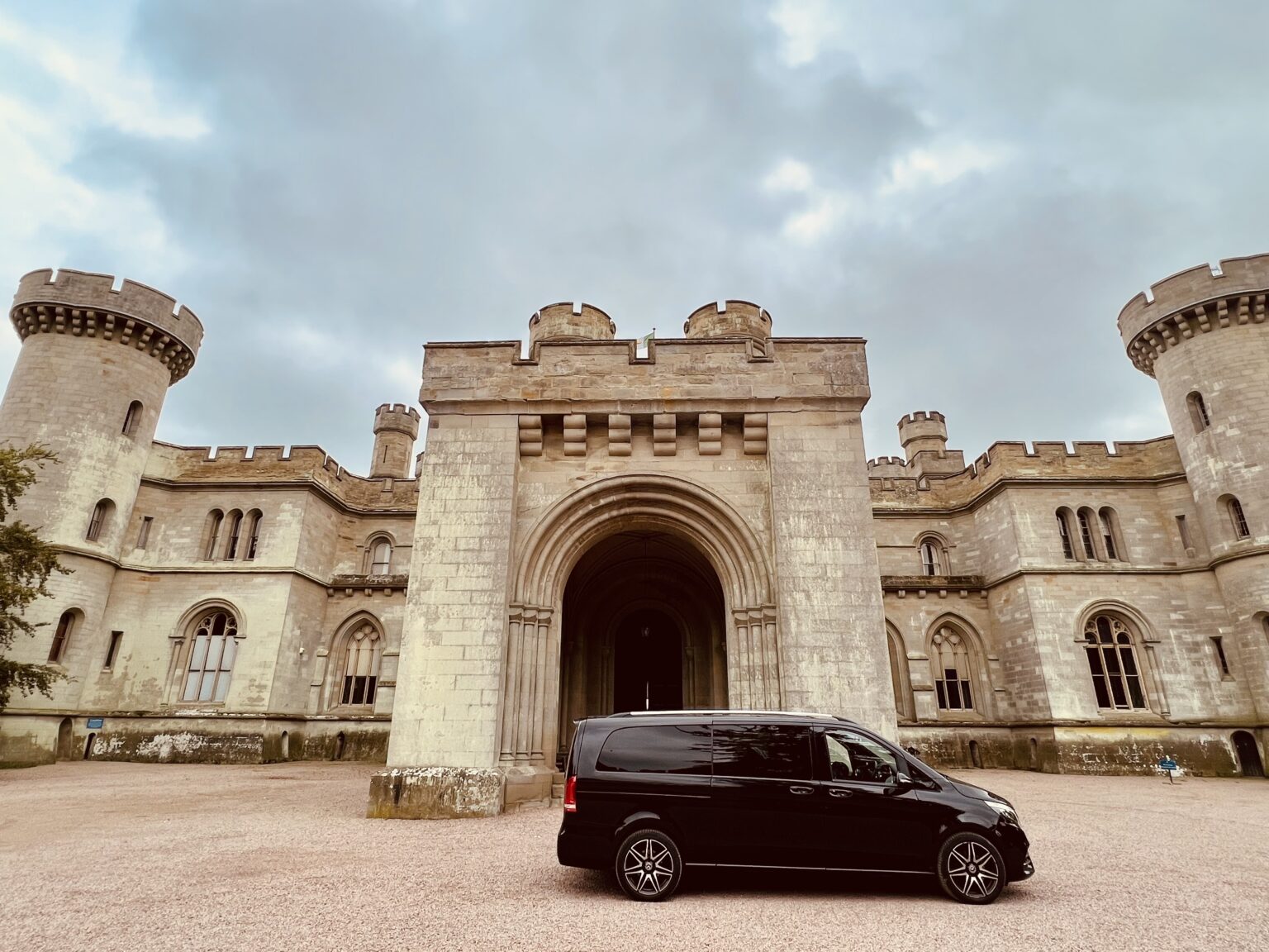 V-Class at a castle