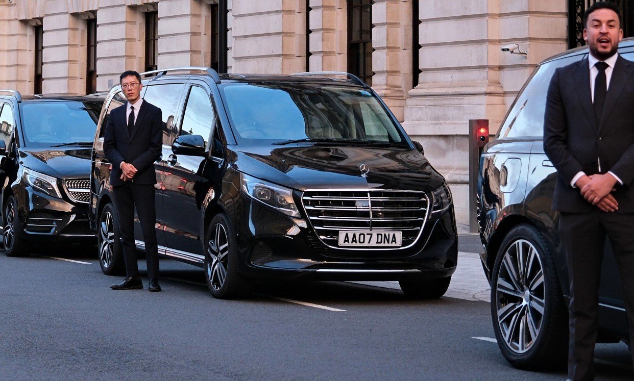 DNA Chauffeur chauffeurs with their vehicles in Whitehall